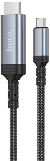Hoco Cable HDMI male - USB-C male 1.8m Gray