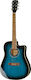 Harley Benton Ακουστική Κιθάρα D-120ce Cutaway Blue