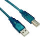 VCom USB 2.0 Cable USB-A male - USB-B male Ασημί 1.8m CU201-TL-1.8m