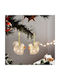 LED Acryl Eichhörnchen Weihnachtsbaumschmuck 2 Stück Weiße
