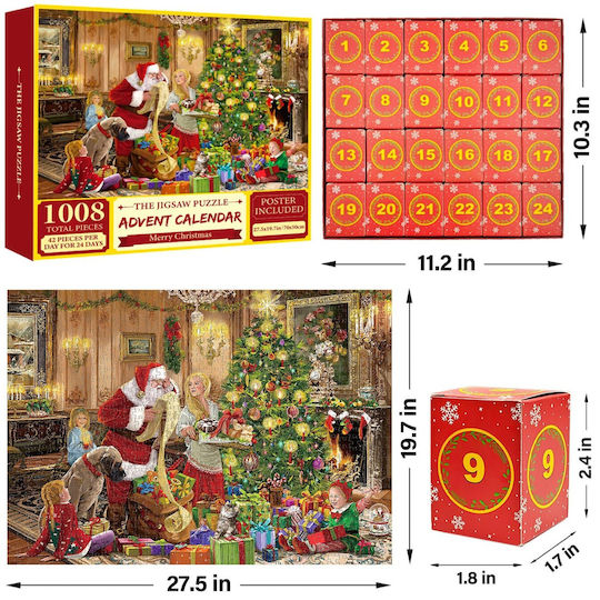 Advent Calendar The Jigsaw Puzzle Χάρτινο
