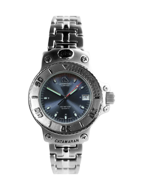 Catamaran Uhr Batterie mit Metallarmband