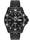 Visetti Men's Watch Battery with Black Metal Bracelet