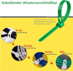 Set Durable Green Cable Ties 100 Pcs 20 X 4.8 Cm Set Durable Green Cable Ties 100 Pcs 20 X 4.8 Cm