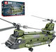 Reobrix Set De Construcție Elicopter Militar Ch-47 Chinook Model De Colecție De Expunere 33031 14+