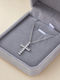 Damen Kreuz aus Silber mit Kette