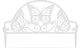 Plastic Garden Border in White Color 49.5x31cm