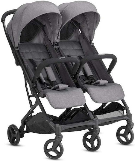 Inglesina Twin Sketch Καρότσι για Δίδυμα Kατάλληλο για Nεογέννητο Γκρι 12.5kg