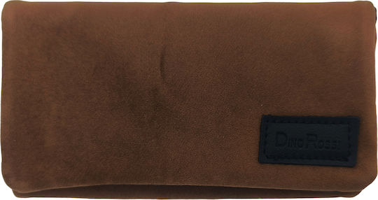 Gift-Me Fabric Tobacco Pouch With Magnetic Clasp Brown Leather