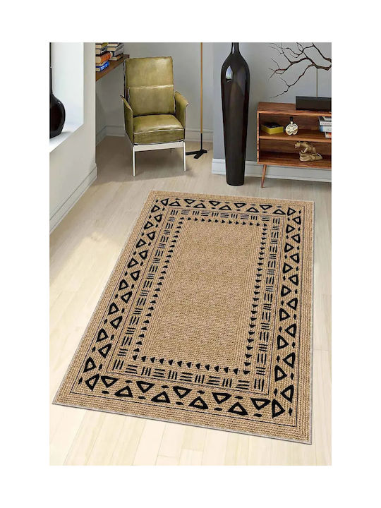 Modern Non-slip Kitchen Rug Natural Texture Light Brown 120cmx180cm