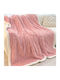 Blanket Fleece Sofa 100x150cm Pink