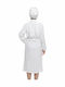 Women's Bathrobe Towel Hair White Cotton
