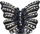 Klaue Haarspangen mit Schmetterling Strass