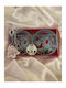 Set of 2 Metal Christmas Bowls Santa Design 84ml 10x3.5cm