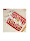 Red Gift Shape Platter Serving 28x20 Cm