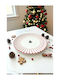 SteweHome Weihnachtliches Essgeschirr Rotes Rundes Teller 27x27 cm