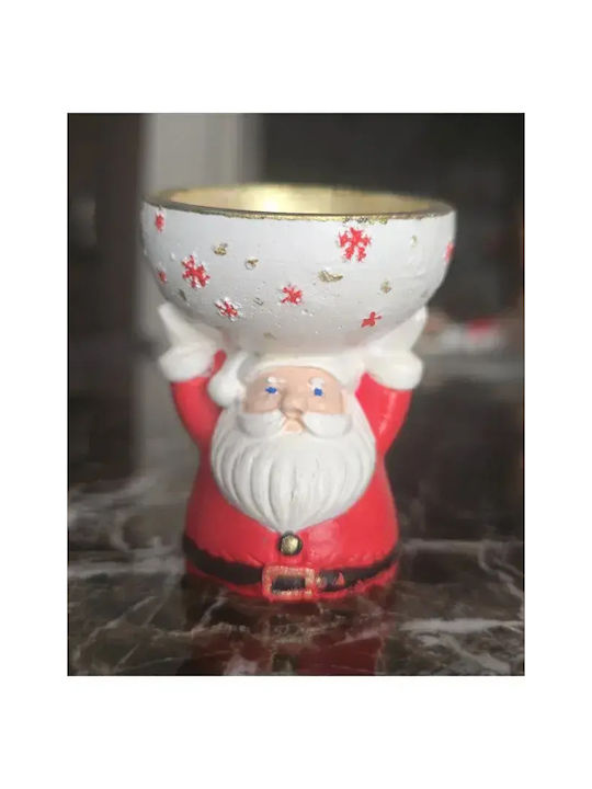 Red Santa Claus Bowl for Treats 8x6 Cm