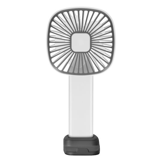 Linq Tragbarer Ventilator 3 Einstellbare Geschwindigkeiten Usb-c Video Ständer Basis Grau