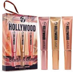 W7 Cosmetics Hollywood Blush & Glow Make-up-Set für das Gesicht 3 Stück
