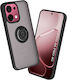 Techsuit Glinth Oppo Umschlag Rückseite Schwarz (Oppo A6 Pro 4G, Oppo A6 Pro 5G)