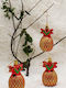 SteweHome Trio Gold Kiefer Weihnachtskränze 10x6cm