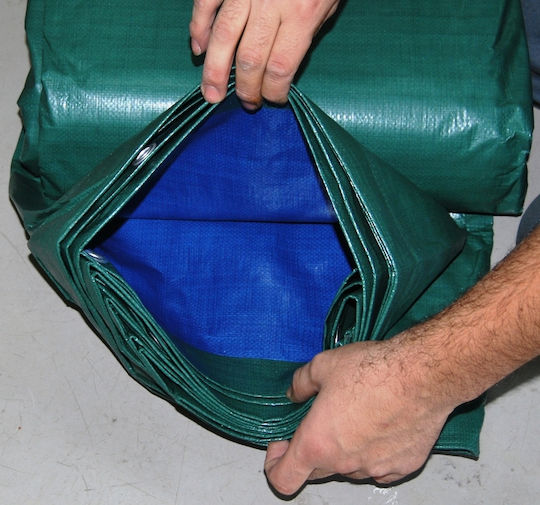 Krausmann Waterproof Tarpaulin 140gr/m² 12x8m. Light Type Green