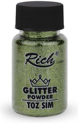 Rich 50ml Glitzer Goldstaub 4600 Blattgrün