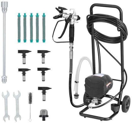 Pistol de Vopsit Pentru Suprafețe Mari 650 W Putere 1.17 L Min 125 Bar Furtun 15.24 M 2 Roți Duze 315 417 515 517 623