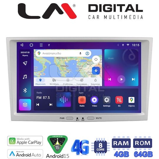 LM Digital Car Audio System for Opel Agila / Antara / Astra / Combo / Corsa / Vectra / Zafira Suzuki Ignis Renault Trafic 2011 (Bluetooth/USB/WiFi/GPS/Apple-Carplay/Android-Auto) with Touch Screen 8"