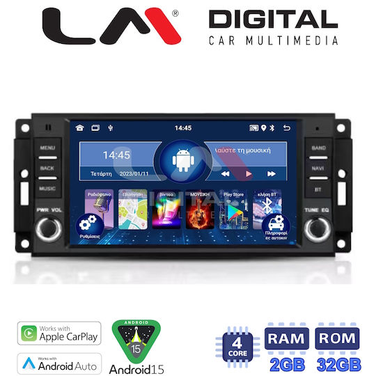 LM Digital Car Audio System for Renault Magnum Jeep Cherokee / Compass / Grand Cherokee / Liberty / Patriot / Wrangler Lancia Voyager Dodge Dakota / Magnum Chrysler 300C / Grand Voyager / Sebring / Voyager 2007 (Bluetooth/USB/WiFi/GPS)