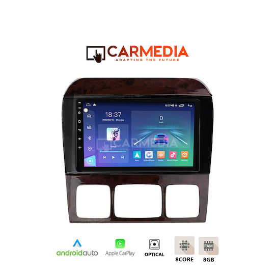 Carmedia Car Audio System for Mercedes-Benz S Class 1998-2005 (Bluetooth/USB/WiFi/GPS/Apple-Carplay/Android-Auto) with Touch Screen 12.3"