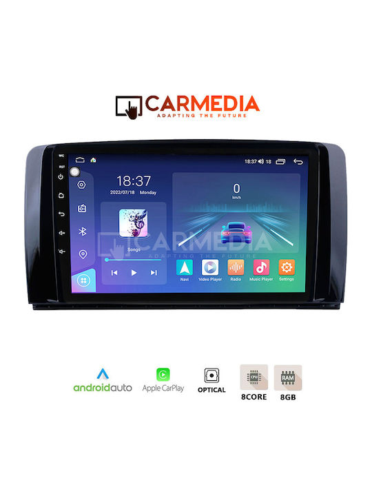 Carmedia Auto-Audiosystem für Mercedes-Benz R-Klasse 2006-2015 (Bluetooth/USB/WiFi/GPS/Apple-Carplay/Android-Auto) mit Touchscreen 12.3"