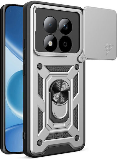 Orso Combo Kickstand Slide Back Cover Silver (Redmi Note 15)