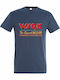 T-shirt Unisex " Stranger Things Wsqk Squawk 94.5 Fm " Denim