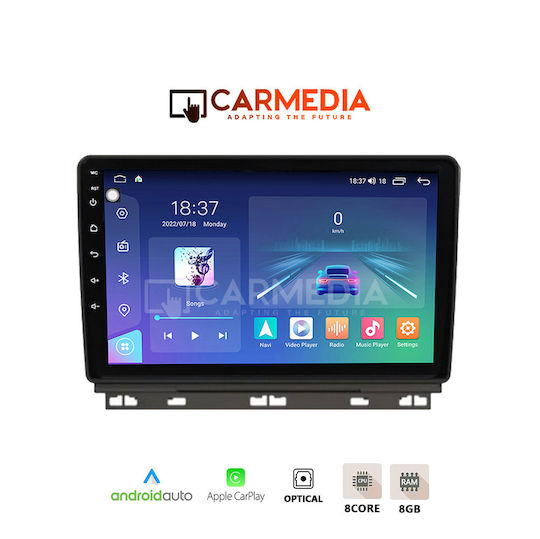 Carmedia Car Audio System for Renault Clio 2019 with Touch Screen 12.3" Bluetooth USB Wi-Fi GPS Apple CarPlay Android Auto