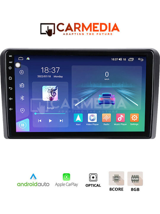 Carmedia Car Audio System for Kia Ceed 2006-2009 Bluetooth USB Wi-Fi GPS Apple CarPlay Android Auto with 12.3 Inch Touch Screen
