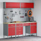 vidaXL Bank 150x55x200cm 8Stück 3321452