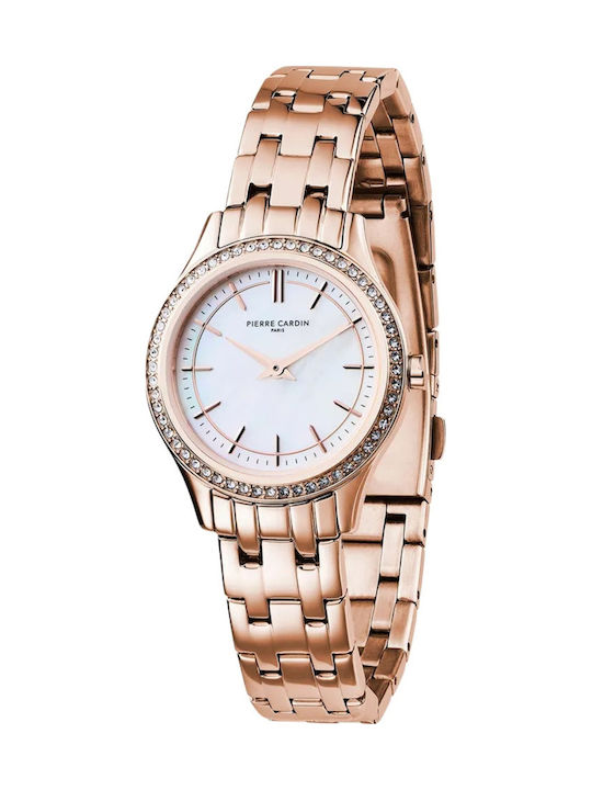Pierre Cardin Women's Watch with Pink Gold Meta...