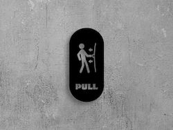 Πινακίδες Σήμανσης Πόρτας Pull & Push Μεταλλο-μαυρο-χρωμα Pull-τραβήξε Πινακίδες Σήμανσης Πόρτας Pull & Push Μεταλλο-μαυρο-χρωμα Pull-τραβήξε