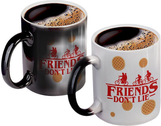 Koupakoupa Friends Don't Lie Heat Change Mug Ceramic Black 330ml