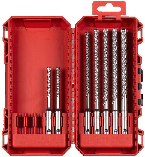 Milwaukee Set of 7 Drills with SDS Plus Shank