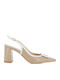 Leather Beige High Heels