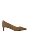 Suede Beige Low Heels Alina
