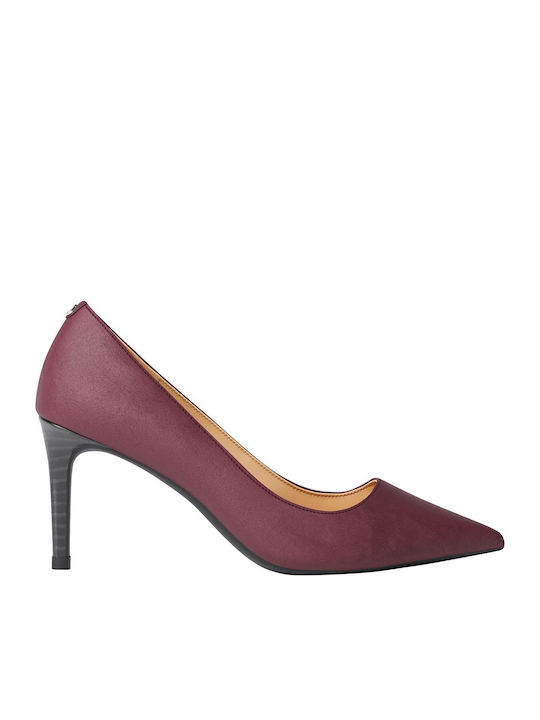 Michael Kors Suede Burgundy Medium Heels