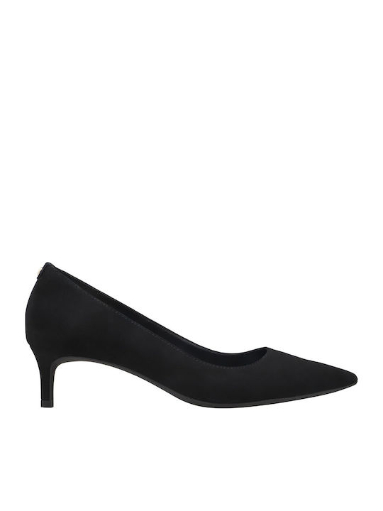 Michael Kors Suede Black Low Heels Alina