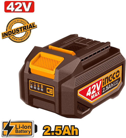 Ingco Tool Battery Lithium 42V with Capacity 2.5Ah