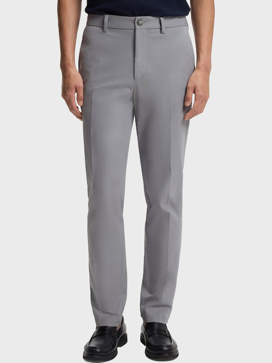 Boss Elastic Men's Trousers Light Gray