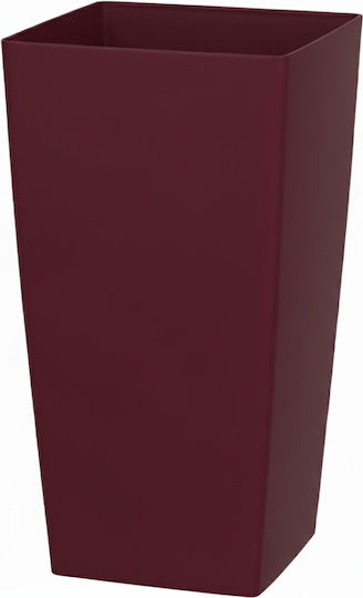 Miltoplast Sampson Γλάστρα Μπορντό 40x40x75εκ.