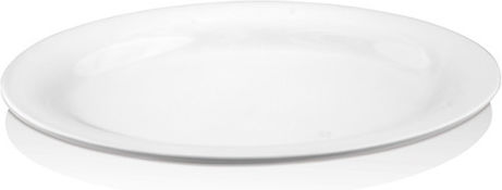 Atlas Melamin Servierplatte Oval Melamin Weiß 34x26cm 1Stück