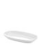 Atlas Melamin Servierplatte Oval Melamin Weiß 29x17cm 1Stück